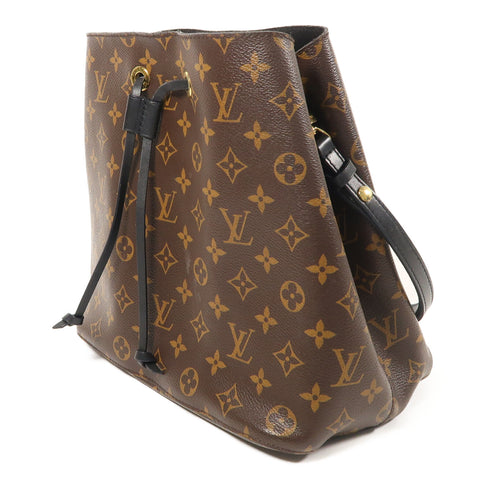 LOUIS VUITTON LV GHW Neo Noe MM Shoulder Handbag M44020 Monogram Brown/Black