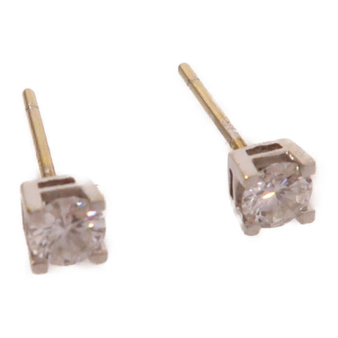 Jewelry Diamond Earrings 18K White Gold