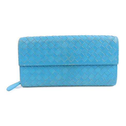 BOTTEGA VENETA BV Long Wallet Leather Turquoise