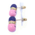 Miu Miu Earrings Accessories PVC Metal Pink/Blue