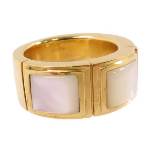 Mauboussin Mother of Pearl Ring US#5.25 18K Yellow Gold