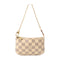 LOUIS VUITTON LV GHW Mini Pochette Accessoires Handbag N58010 Damier Azur White