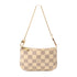 LOUIS VUITTON LV GHW Mini Pochette Accessoires Handbag N58010 Damier Azur White