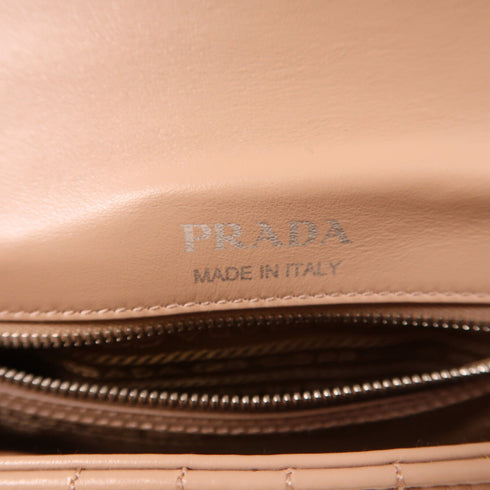 PRADA SHW Chain Shoulder Bag Lambskin Leather 1BD107 Pink