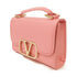 Valentino GHW Vlogo Type Shoulder Bag Calfskin Leather Pink