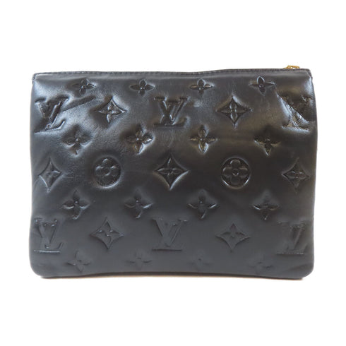 LOUIS VUITTON LV GHW Coussin BB 2Way Shoulder Bag M59598 Monogram Embossed Black