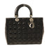 Dior SHW Vintage Lady Dior Handbag Calfskin Leather Black