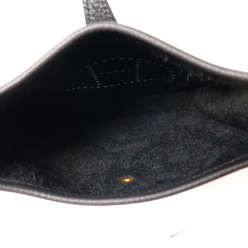 HERMES GHW Evelyne TPM Shoulder Bag Taurillon Clemence Black