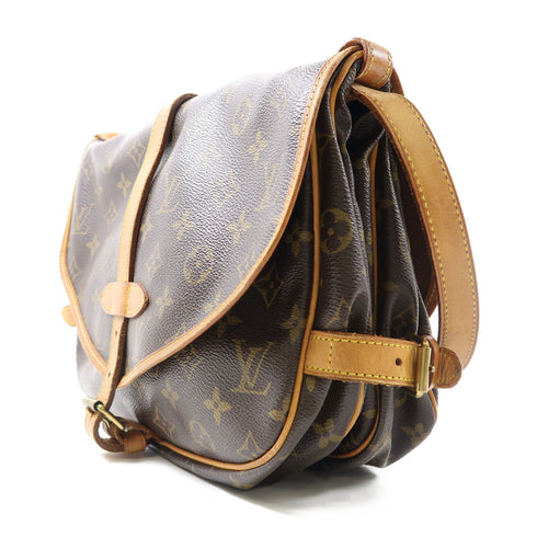 LOUIS VUITTON LV Saumur 30 Crossbody Shoulder Bag M42256 Monogram Brown