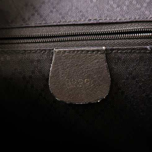 GUCCI GG GHW Bamboo Backpack Rucksack 003 2058 0016 Leather Black