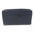 BOTTEGA VENETA BV Zipped Long Wallet Intrecciato Leather Blue