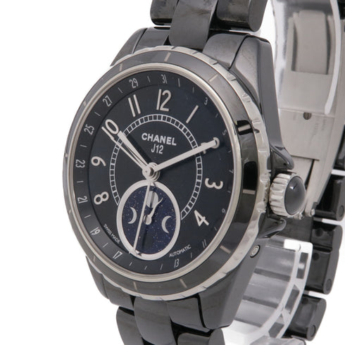 CHANEL CC J12 Automatic Watch H3406 Stainless Steel Black