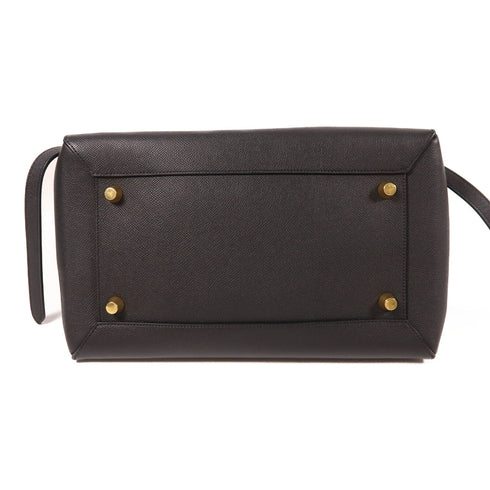 CELINE GHW Micro Belt Handbag 189153ZVA.10DC Calfskin Leather Black