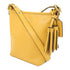 COACH GHW Legacy Leather Shoulder Bag Calfskin Leather Yellow