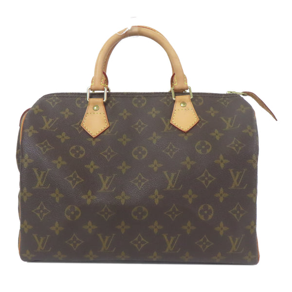 LOUIS VUITTON LV GHW Speedy 30 Boston Shoulder Bag M41112 Monogram Brown