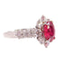 FINE JEWELRY 1.87ct Ruby 1.24ct Diamond Ring PT900 Platinum US#6.5