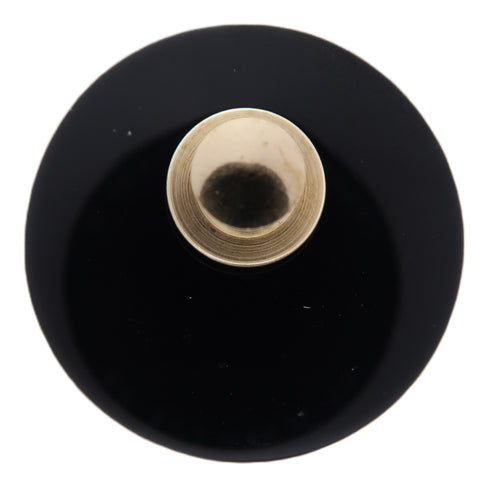 CHANEL CC Brooch PVC Black/White