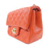 CHANEL CC GHW Mini Classic Hangbag Shoulder Bag A35200 Caviar Leather Orange