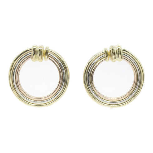 CARTIER Trinity Earrings 18 K Yellow White Pink Gold