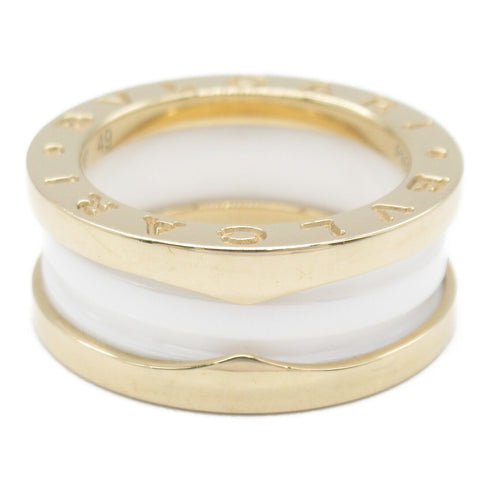 BVLGARI B-zero1 Ring 18K Pink Gold Ceramic Bvlgari#49 US#4.75
