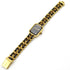 CHANEL CC Premiere L Quartz Watch H0001 Gold Plated Leather Black v2
