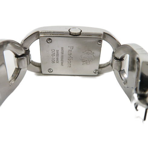 Christian Dior CD Pandiora 18x36mm Quartz Watch D78-108 Stainless Steel White