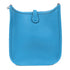 HERMES PHW Evelyne TPM Shoulder Bag Taurillon Clemence Leather Turquoise/Blue