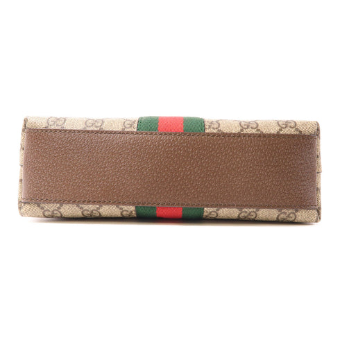 GUCCI GG GHW Ophidia GG Shoulder Bag Crossbody 499621 Coated Canvas Brown