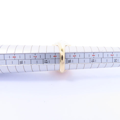 Fine Jewelry Pearl 0.32ct Diamond Ring US#5.75 18K Yellow Gold