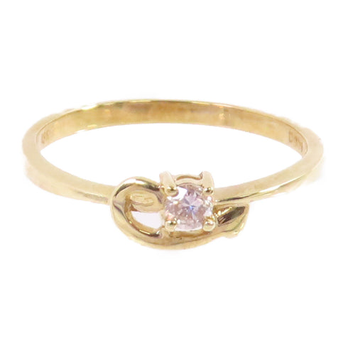 JEWELRY Diamond Ring US#6.5 18K Yellow Gold