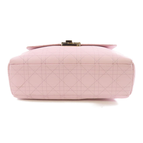 Christian Dior CD GHW Chain Shoulder Bag Calfskin Leather Pink
