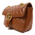 GUCCI GG GHW GG Marmont Mini Chain Shoulder 446744 Leather Brown