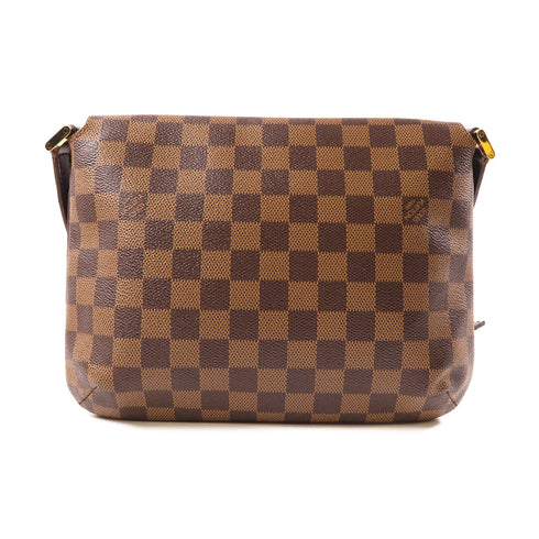 LOUIS VUITTON LV GHW Musette Tango Shoulder Bag N51301 Damier Brown