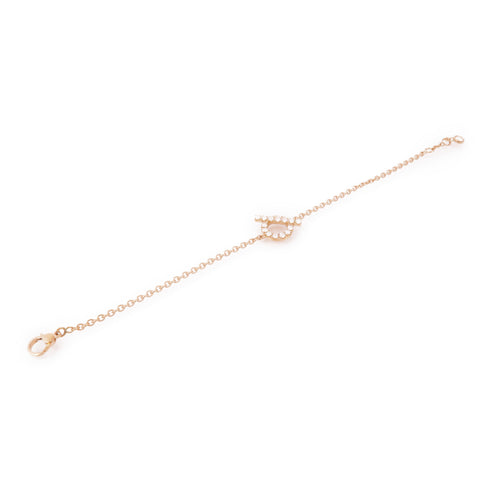 HERMES Finesse Bracelet 18K Pink Gold Diamond
