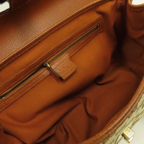 GUCCI GG GHW Hand Bag Canvas 114998 Brown