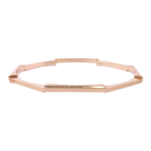 GUCCI GG Link To Love Bangle 18K Pink Gold