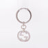 GUCCI GG Double G Key Ring 925 Sterling Silver