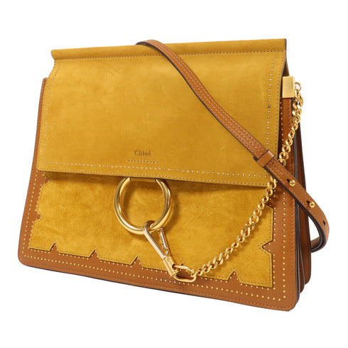 Chloe GHW Faye Shoulder Bag Calfskin Leather