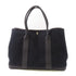 HERMES PHW Garden Party PM Tote Bag Canvas/Leather 89 Noir