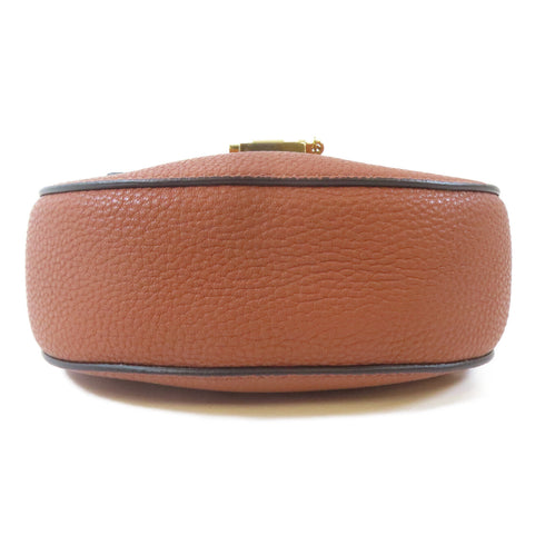 Chloe GHW Drew Bag Chain Shoulder Bag Crossbody Calfskin Leather Brown