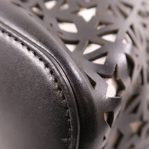 GIVENCHY SHW Tote Bag Handbag Calfskin Leather Black