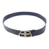 BALENCIAGA SHW Belt 570370.4611 Calfskin Leather Navy