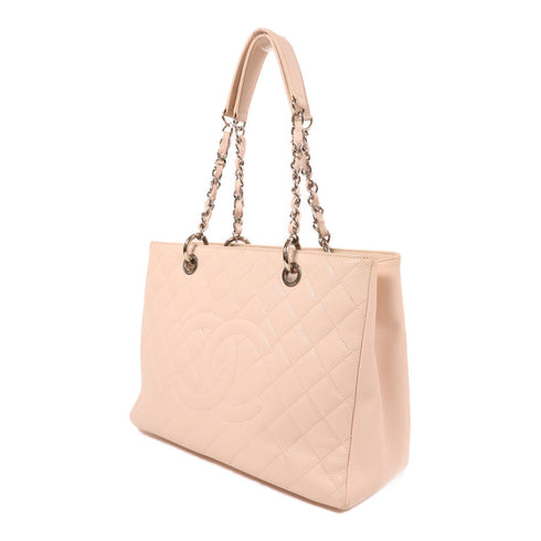 CHANEL CC SHW GST Chain Shoulder Bag Calfskin Leather Pink