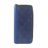 LOUIS VUITTON LV SHW Long Round Wallet Taiga Blue