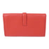 HERMES Jige Clutch Bag Evercolor Leather Red