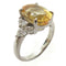 FINE JEWELRY 5.64ct Imperial Topaz 0.55ct Diamond Ring PT900 Platinum US#8