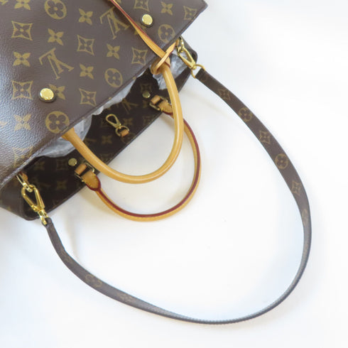 LOUIS VUITTON LV GHW Montaigne GM 2 Way Shoulder Handbag M41067 Monogram Brown