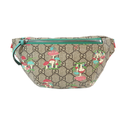 GUCCI GG SHW Waist Bag 502095 Coated Canvas Brown Multicolor