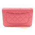 CHANEL CC SHW Wallet On Chain Shoulder Bag Lambskin Leather Pink