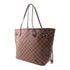 LOUIS VUITTON LV GHW Neverfull MM Shoulder Tote Bag N51105 Damier Brown v3